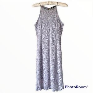Gray Lace Dress - BodyCon Style - Juniors Size Small